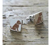 Sweet William Cockapoo/Labradoodle Cufflinks | Silver plated Men Cufflinks for Cockapoo or any dog lover | 18 mm x 3 mm