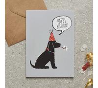 Sweet William Cocker Spaniel (Black) Birthday Card