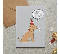 Sweet William Cocker Spaniel (Golden) Birthday Card