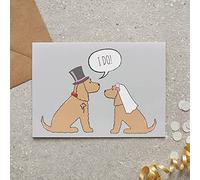 Sweet William Cocker Spaniel (Golden) Wedding/Engagement Card