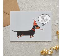 Sweet William Dachshund Birthday Card