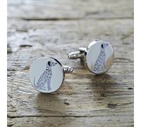 Sweet William Dalmatian Cufflinks | Silver plated Men Cufflinks for Dalmatian or any dog lover | 18 mm x 3 mm