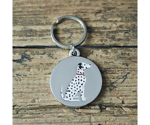 Sweet William Dalmatian dog tag/keyring