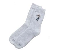 Sweet William Designs Golf Wool Socks With Embroidered Golfer