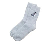 Sweet William Designs Grey Schnauzer Dog Walking Socks