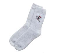 Sweet William Designs Ski Wool Socks With Embroidered Skier