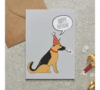 Sweet William German Shepherd Birthday Card