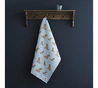 Sweet William Golden Cocker Spaniel Tea Towel