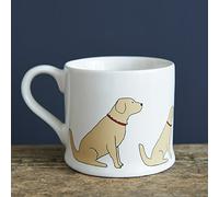 Sweet William Golden Retriever Mug | Rows of Retrievers Dog Mug | Dishwasher Microwave Safe | Ideal Gift for Dog Lovers | 7.5 cm x 9 cm