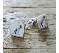 Sweet William Jack Russell Cufflinks | Silver plated Men Cufflinks |