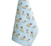 Sweet William Pug Design Tea Towel Organic Cotton
