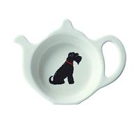 Sweet William Teabag Dish Black Schnauzer