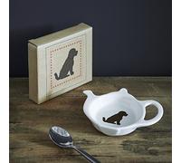 Sweet William Teabag Dish, Teapot Shape, Cockapoo