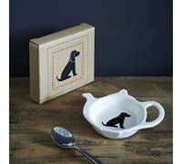 Sweet William Teabag Dish, Teapot Shape, Cocker Spaniel Black