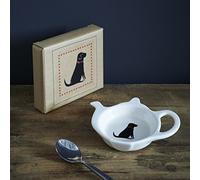 Sweet William Teabag Dish, Teapot Shape, Labrador