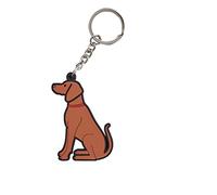 Sweet William Vizsla Keyring | Double sided Vizsla Dog Bag Charm For Dog Lovers | 7 cm x 5.5 cm