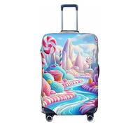 Sweet Wonderland Candy Bar Elastic Travel Luggage Cover Suitcase Protector, Print Suitcase Baggage Cover Anti-Scratch