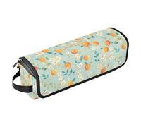 Sweet Yellow Fruits Hair Tool Travel Bag for Women with Removable Heat Resistant Mat Large Hair Straigheners Travel Case for Curling Iron Straightener Flat Hair Dryer Portable Organizer