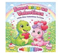 Sweetasaurus Valentines: Little Valentines Dinos To Color