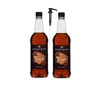Sweetbird 2 x 1L Caramel Coffee & Cocktail Syrup & Pump (1 Pump)