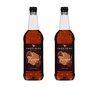 Sweetbird 2 x 1L Caramel Coffee & Cocktail Syrup & Pump (Without Pump)