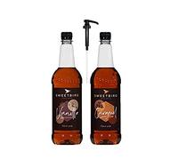 Sweetbird 2 x 1L Caramel & Vanilla Coffee & Cocktail Syrup & Pump (Without Pump)