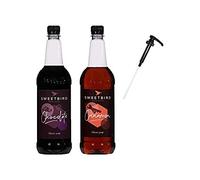 Sweetbird 2 x 1L Chocolate & Cinnamon Coffee & Cocktail Syrup & Pump (Without Pump)
