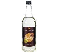 Sweetbird Almond Syrup 1 Litre - Vegan Friendly | Professional grocery ingredient blends easily to enhance hot or cold beverages for commercial cafe drink service.