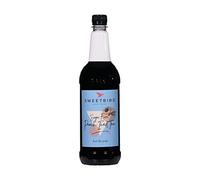 Sweetbird Syrup for Coffee, Soda and Cocktails 1 Litre - Multiple Flavours Including Pump (Peach Iced Tea Sugar Free with Pump)