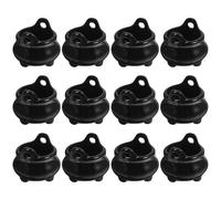 SWEETBIUTI Cauldrons Halloween Mini Cauldrons 0.8x0.7 Inch Plastic Cauldron Black Witches Cauldron Hanging Cauldron Pot with Hole for Halloween Dollhouse Miniatures, Party Favors 12PCS
