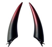 SWEETBIUTI Devil Horns Demon Horns Resin Horn Hair Clips Halloween Devil Costume with Alligator Clips Hair Accessories for Halloween Devil Cosplay Dress up Party 1 Pair