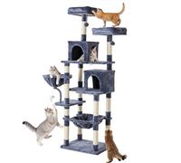 Sweetcrispy 71 Inch Cat Tree Tower with Natural Sisal Scratching Post