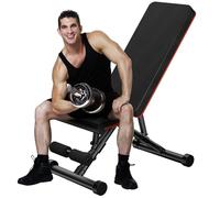Sweetcrispy Ajustable Weight Bench for Home Gym, Foldable Workout Bench for Full Body Exercise or Strength Training, 795LBS Capacity Incline Decline Sit Up Exercise Bench Press