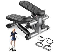 Sweetcrispy Mini Stair Treads with Resistance Bands for Home Training, Portable Exercise Twist Stepper Machine for Full Body Workout, 300 lbs Capacity