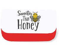 Sweeter Than Honey (Cute Romantic bee Gifts for Couples Lovers) [VD23] Clutch-Style Pencil case - Red