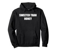 Sweeter Than Honey Pullover Hoodie, Adult Unisex, Black, XL