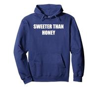 Sweeter Than Honey Pullover Hoodie, Adult Unisex, Navy, S