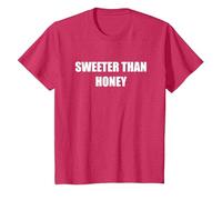 Sweeter Than Honey T-Shirt, Youth, Red Heather, Large