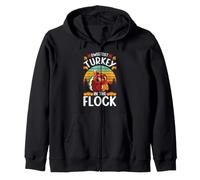 Sweetest Turkey In The Flock Toddler Thanksgiving Day Dinner Zip Hoodie