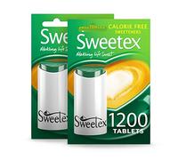 Sweetex Tablets, 1200 Tablets X 2, 2400 Tablets Total, Sweetener Tablets, Zero Calorie, Sweet, Diabetic Friendly, Healthier Diet, Sugar Substitutes, Baking Supplies