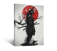 SweetFox Samurai Art Print for Wall Decor, 16x24 inches, Modern Home Decor
