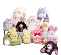 Sweetheart Bunny Series Plush Doll, Cute Anime Figures Bag Pendant, Stuffed Mystery Collectible Doll Gift