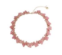 Sweetheart Butterfly Collar Necklace Betsey Johnson Pink One Size