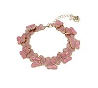Sweetheart Butterfly Link Bracelet Betsey Johnson Pink One Size