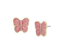 Sweetheart Butterfly Stud Earrings Betsey Johnson Pink One Size