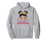 Sweetie 10th Grade Messy Bun First Day School Girl Teacher Pullover Hoodie