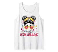 Sweetie 9th Grade Messy Bun First Day Of School Girl Teacher Tank Top