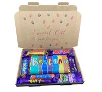 Sweetie Gift Best Dad Hamper - Letterbox Friendly Gift Box for Him - Birthday, Christmas, Thank You, Get Well, Father’s Day, Just Because - Sweet Treats Selection for Dad