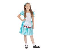 Sweetie Girl Costume Blue Dress Fairytale Story Kids Book Week Fancy Dress Party