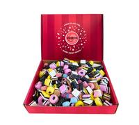 Sweetie Tooth Premium Liquorice Allsorts 1kg Hamper Gift Box - Liquorice Allsorts Sweets for Fathers Day, Christmas, Valentines, Birthday, Easter, Kids, Thank You, Congratulations